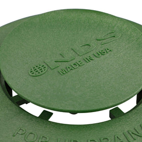 NDS 420C pop-up emitter in garden setting for stormwater management