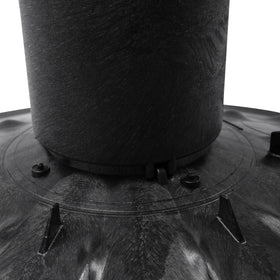 NDS FWAS24 black finish accents outdoor spaces while blending with landscape.
