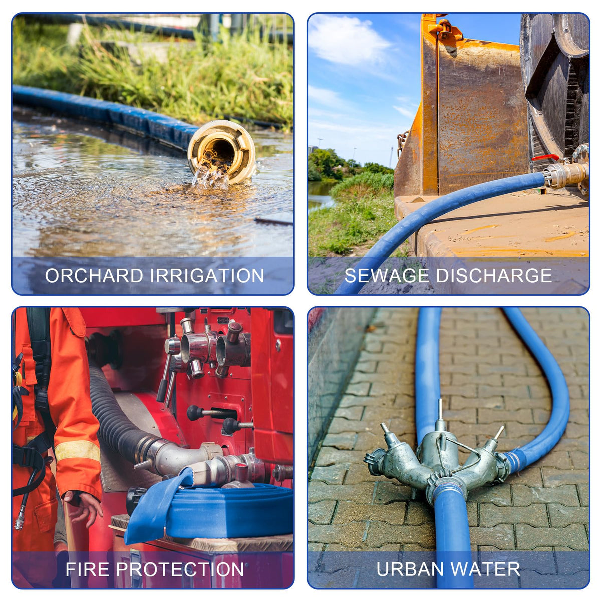 NEAGLORY 2in ID 100ft hose ready for in-ground and above-ground pools