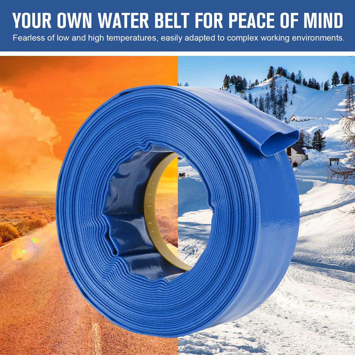 NEAGLORY flat-stowable hose simplifies storage after chores