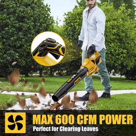 Neareen cordless leaf blower with brushless motor for longer runtime and efficiency
