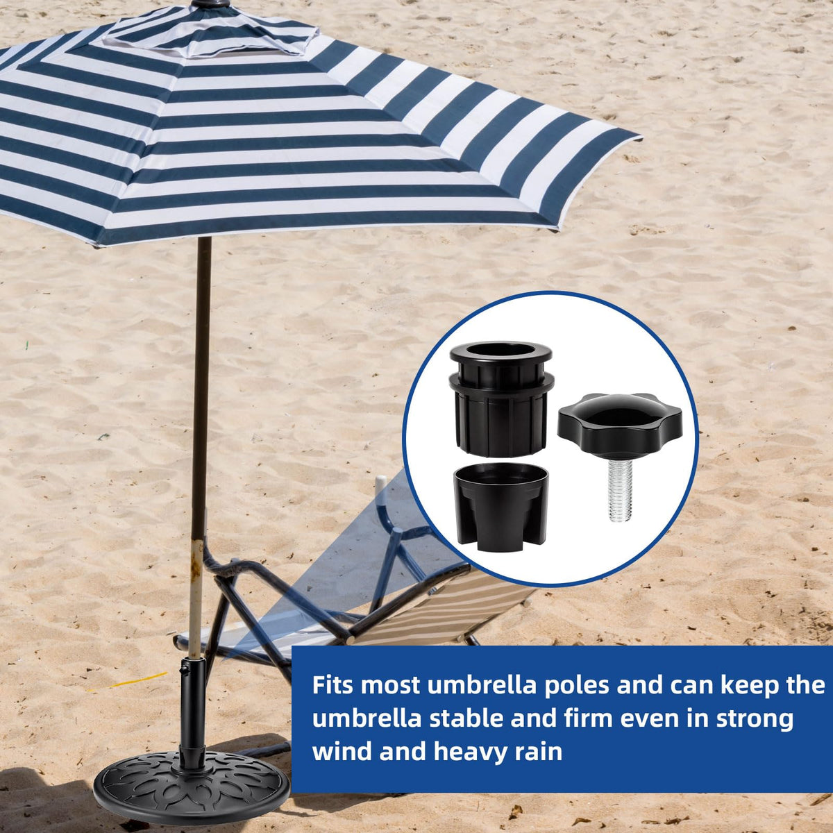 NEATABY umbrella base parts pack ensures fast replacements and extended outdoor use.