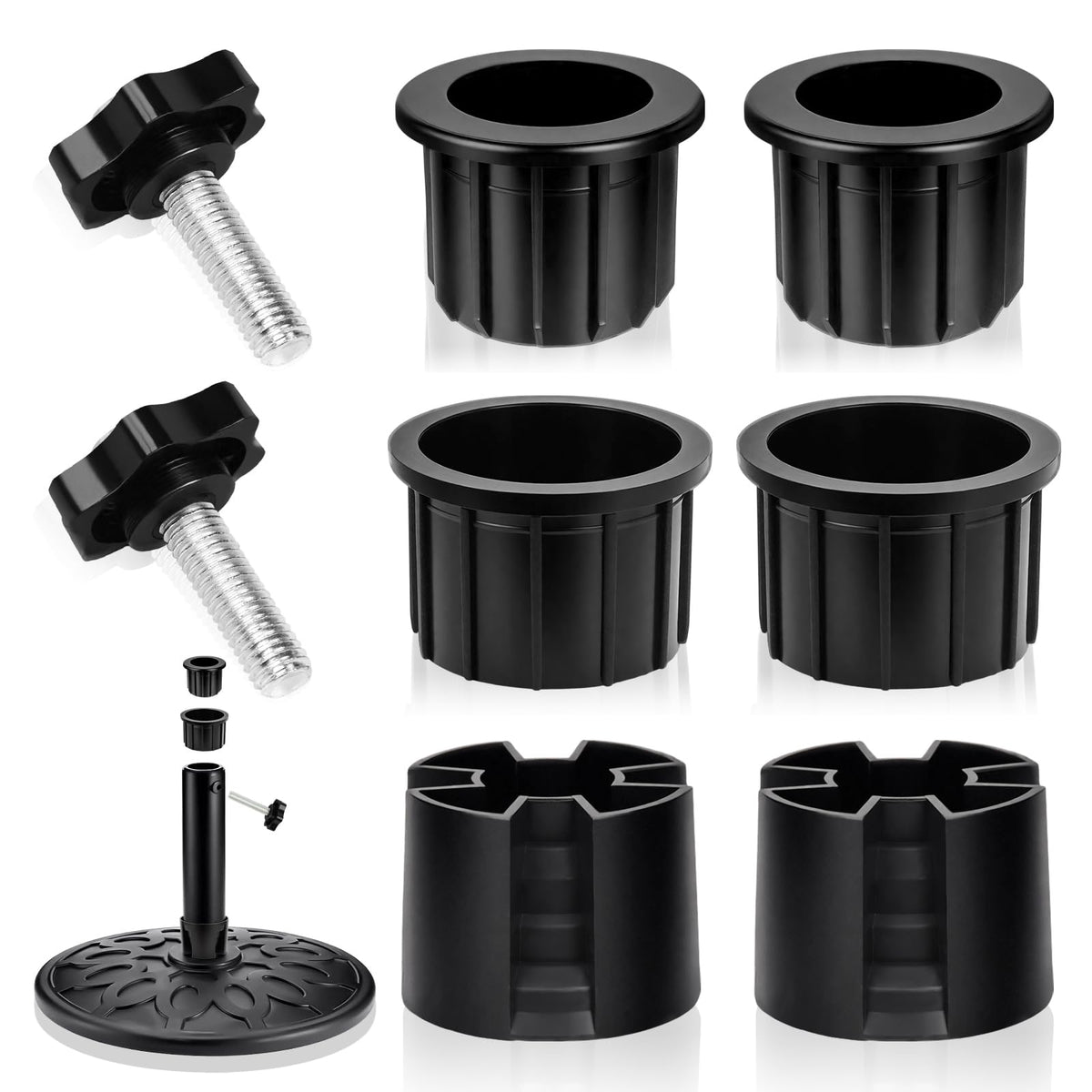 NEATABY hole ring 1.95 inch secures umbrella base for reliable stability.