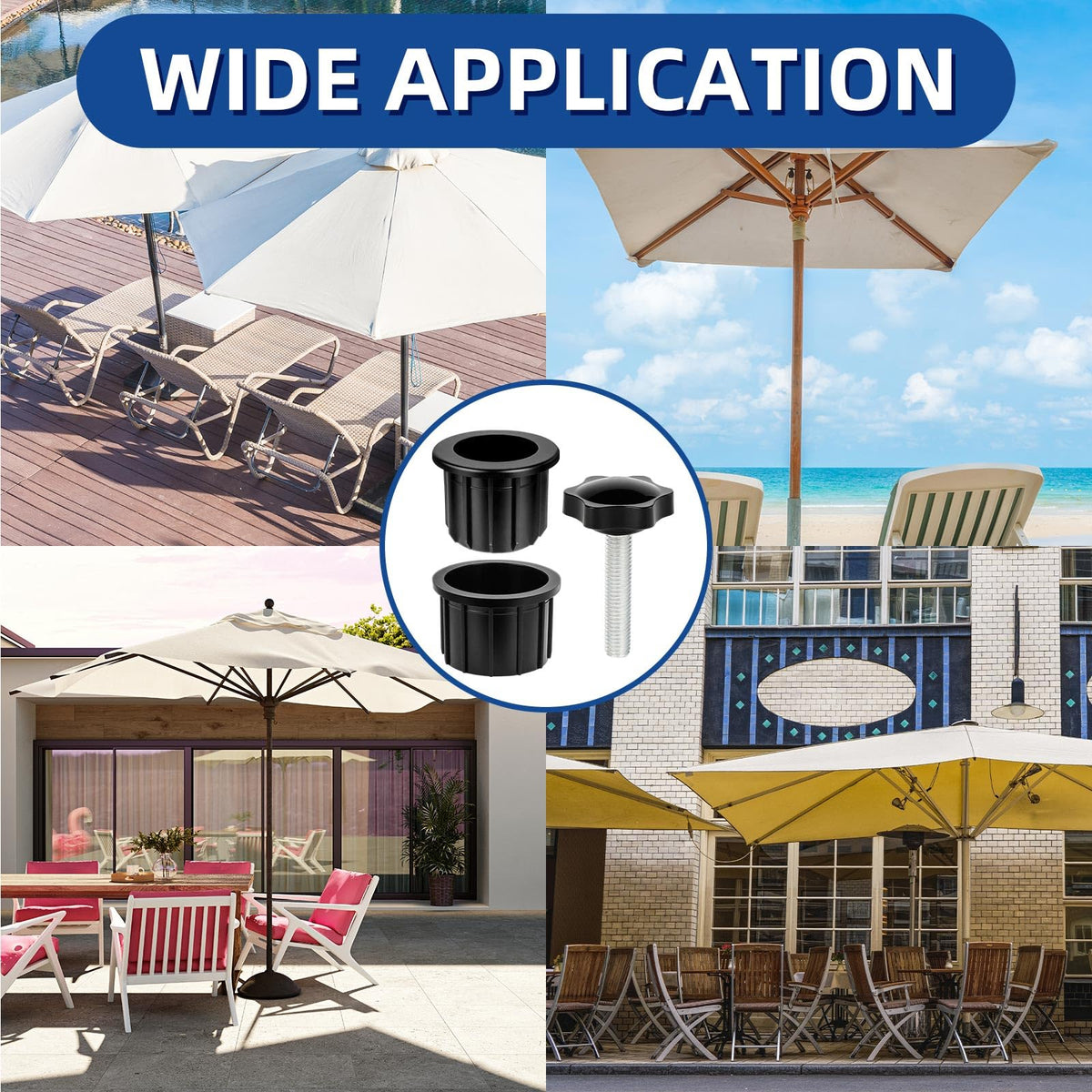NEATABY replacement parts keep parasol stable on windy days