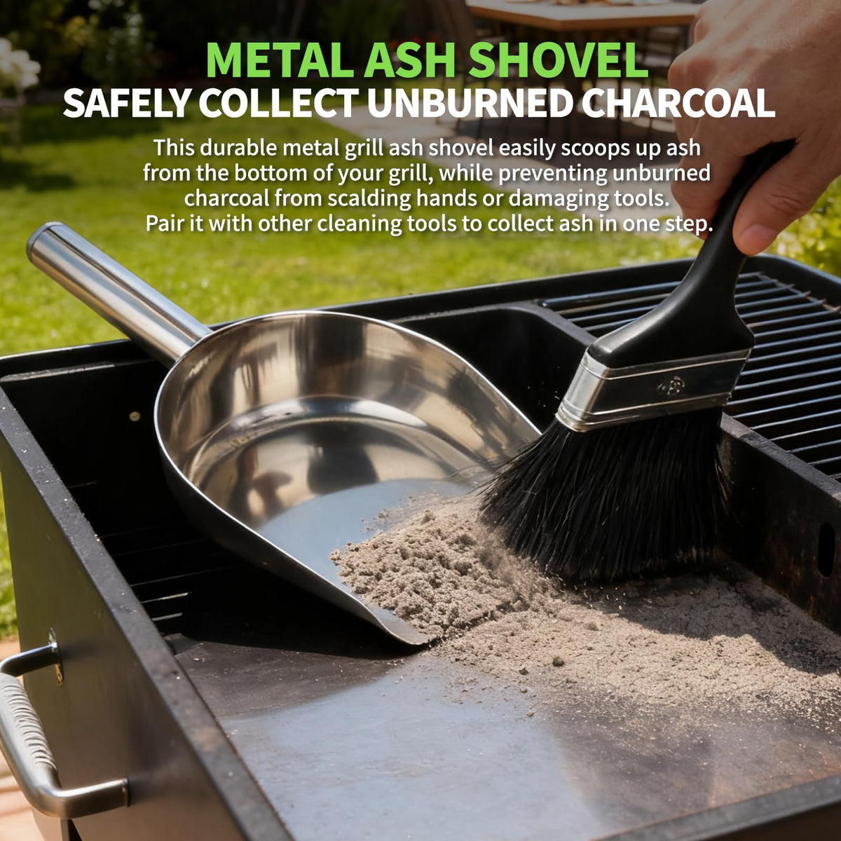 NebulaEdge angled shovel reaches tight corners for debris removal.