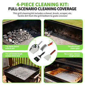 NebulaEdge wire brush cleans narrow gaps without scratching surfaces.