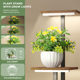 Nedechom corner plant stand featuring sturdy metal frame