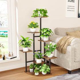 Nedechom grow lights integrated into stand aiding plant growth