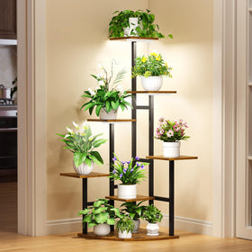 Nedechom living room green corner decor with multiple pots