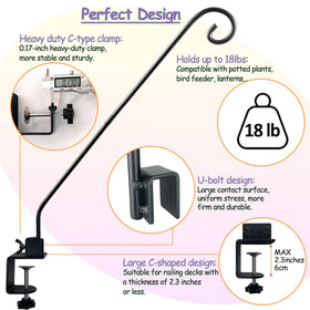 NEECONG clamp-on deck hook enables quick, tool-free installation