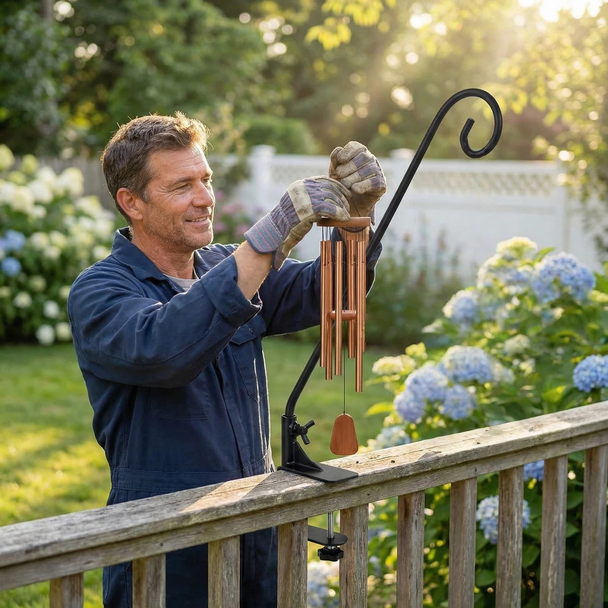 NEECONG lantern hanging hook adds ambient lighting to decks.