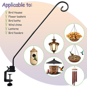 NEECONG deck hook displays planters, lanterns, and wind chimes beautifully