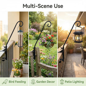 NEECONG suet basket hanger enables easy yard feeding setups.