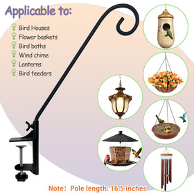 NEECONG wind chimes hook provides secure outdoor decoration display.