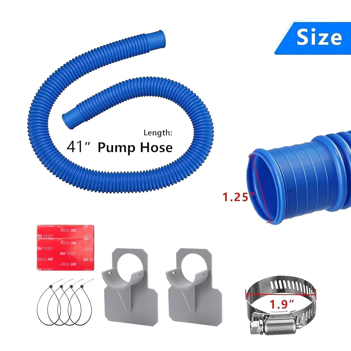 Nefemo 1-25 inch hose close up shows durable and flexible design