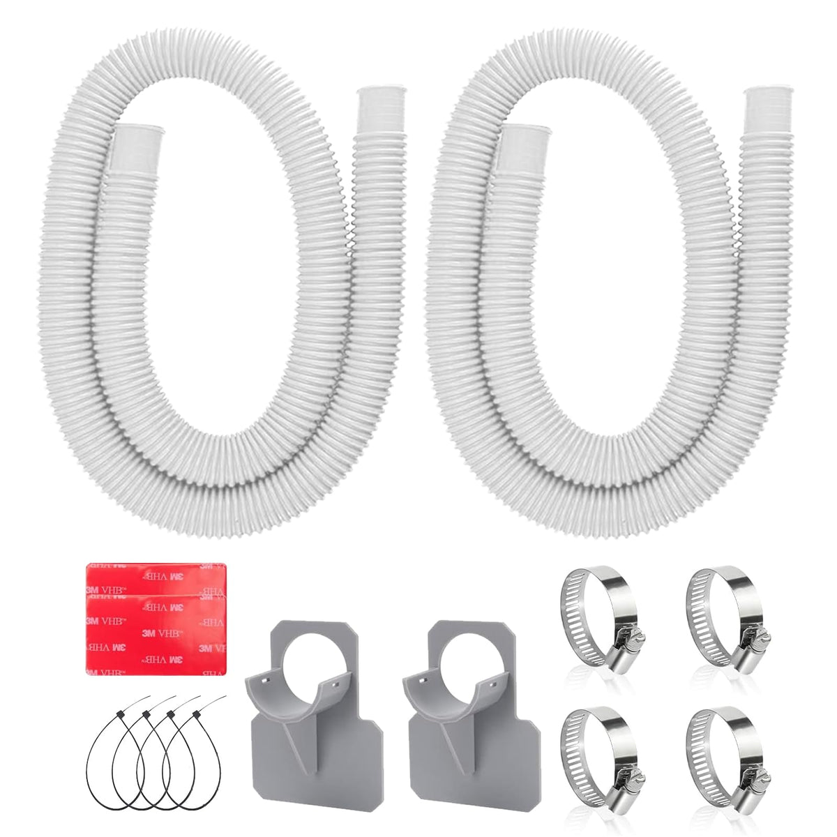 Nefemo pool hose package view ready for quick replacement in above-ground setups
