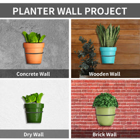 Neiteli wall hanger supports up to 30 lbs for heavier pots.