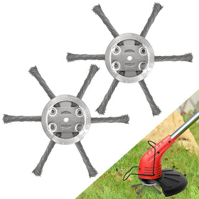 NeJesZoe 6inch steel-wire weed head assembly for durable garden edging and weed control