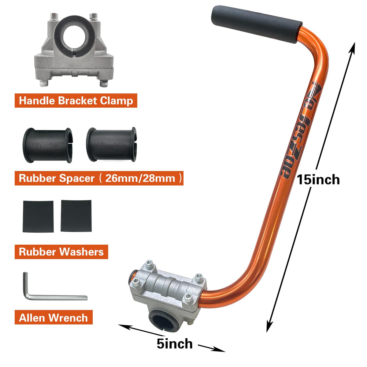 NeJesZoe lightweight-aluminum-trimmer-handle delivers sturdy grip with reduced fatigue.