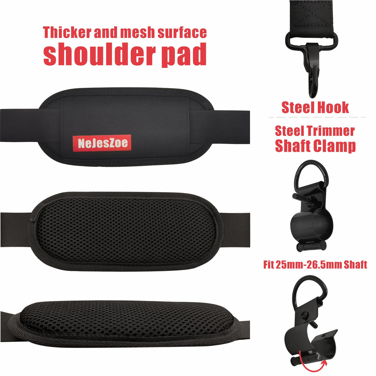 NeJesZoe strap with bungee cushions weight on both sides.