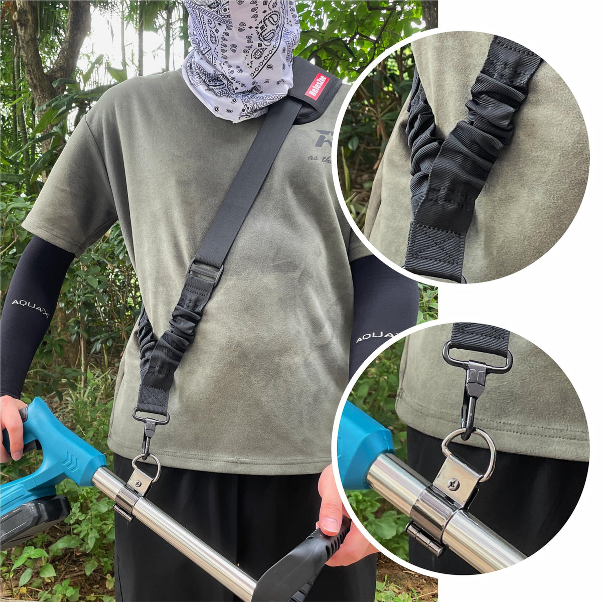 NeJesZoe strap side adjustment enables easy length fit.