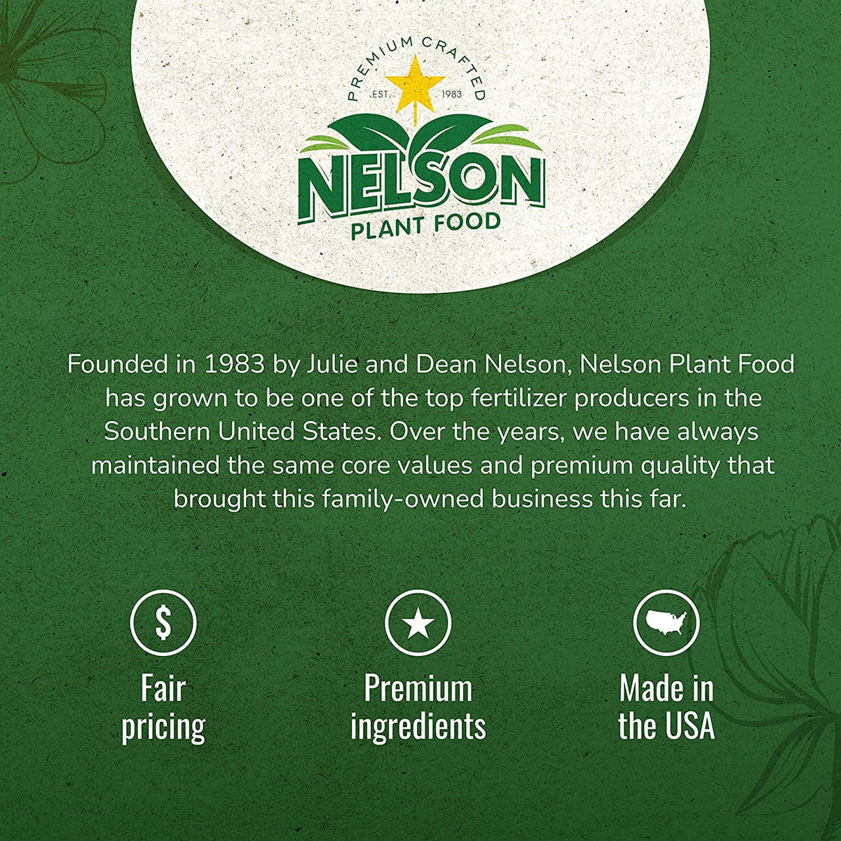 Nelson ColorStar blooming shrubs and bulbs enjoy extended color from nutrient-dense feeding.