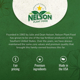 Nelson ColorStar blooming shrubs and bulbs enjoy extended color from nutrient-dense feeding.