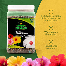 Nelson NutriStar Hibiscus fertilizer for all tropical plants supporting healthy growth