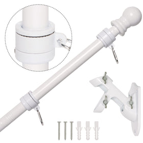 NELXINJO 5FT stainless steel flag pole kit for durable outdoor display