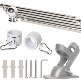 NELXINJO adjustable-length flag pole adapting from 1.3 to 6 feet