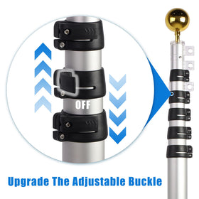 NELXINJO anodized pin-lock prevents rust and maintains finish