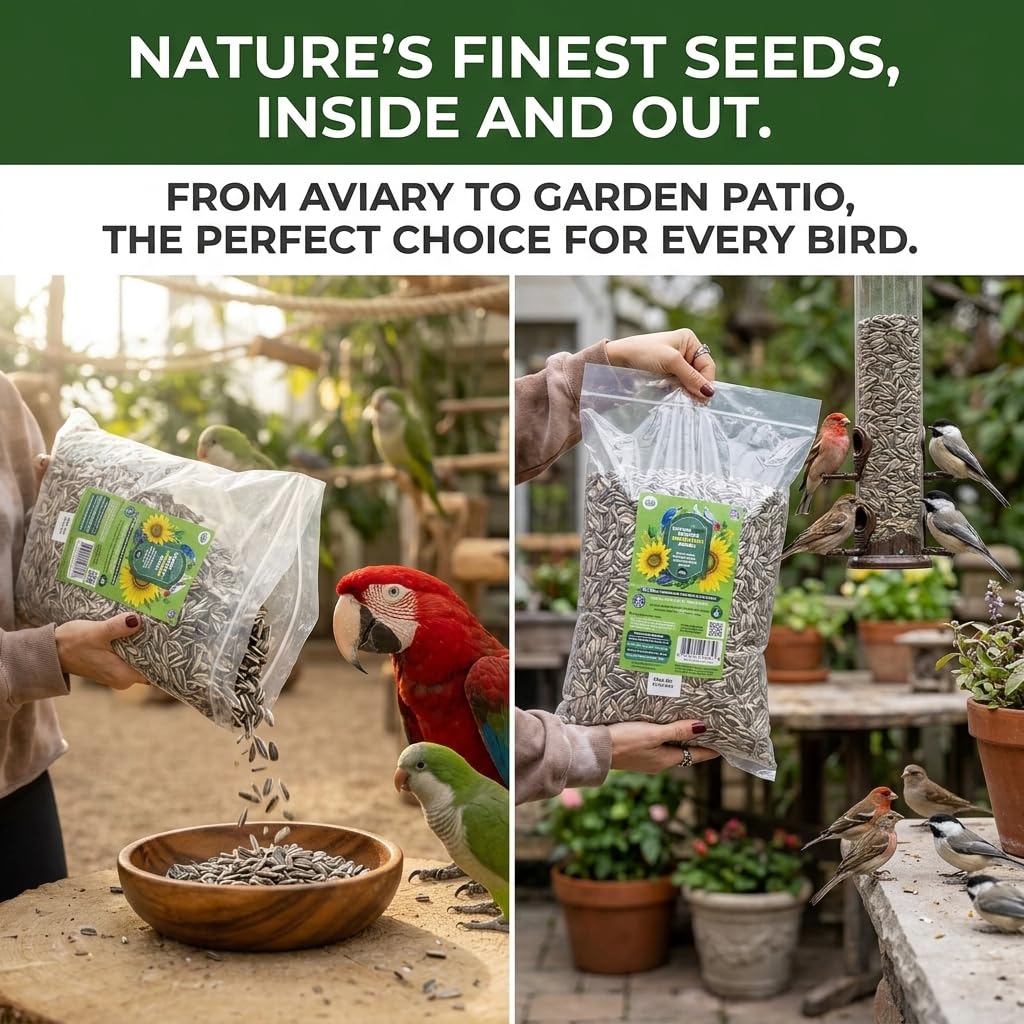 Nemeth Farms air cleaned seeds at the feeder reduce dust and mess