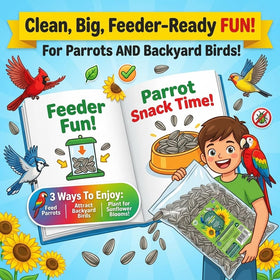 Nemeth Farms non-GMO bird food uses pure natural seeds for birds