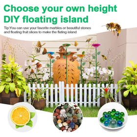 Nenkarn durable-metal-bee-cups withstand sun and rain for seasonal garden use.