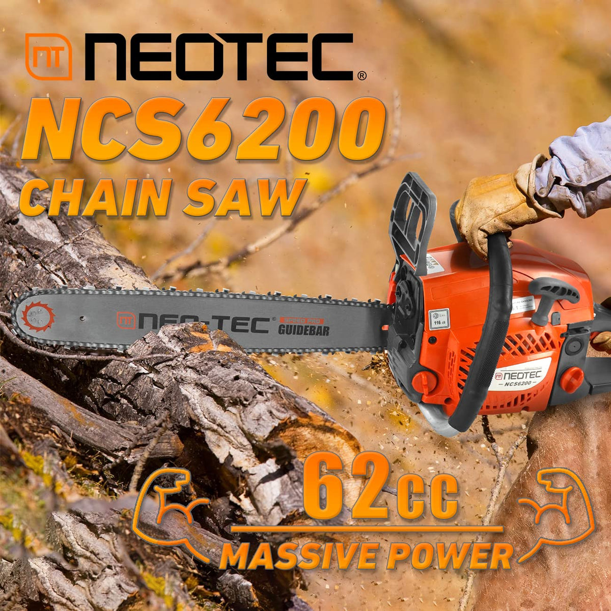 NEO-TEC NCS6200 wrap-around handle for improved maneuverability.