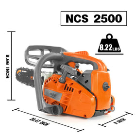 NEO-TEC versatile gas chainsaw for pruning, wood cutting, and yard work.