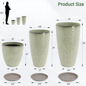Neoaider balance planter 12-inch perfect for herb gardening on balconies.