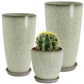 Neoaider balance planter 24-inch outdoors, showcasing sturdy, weatherproof design.