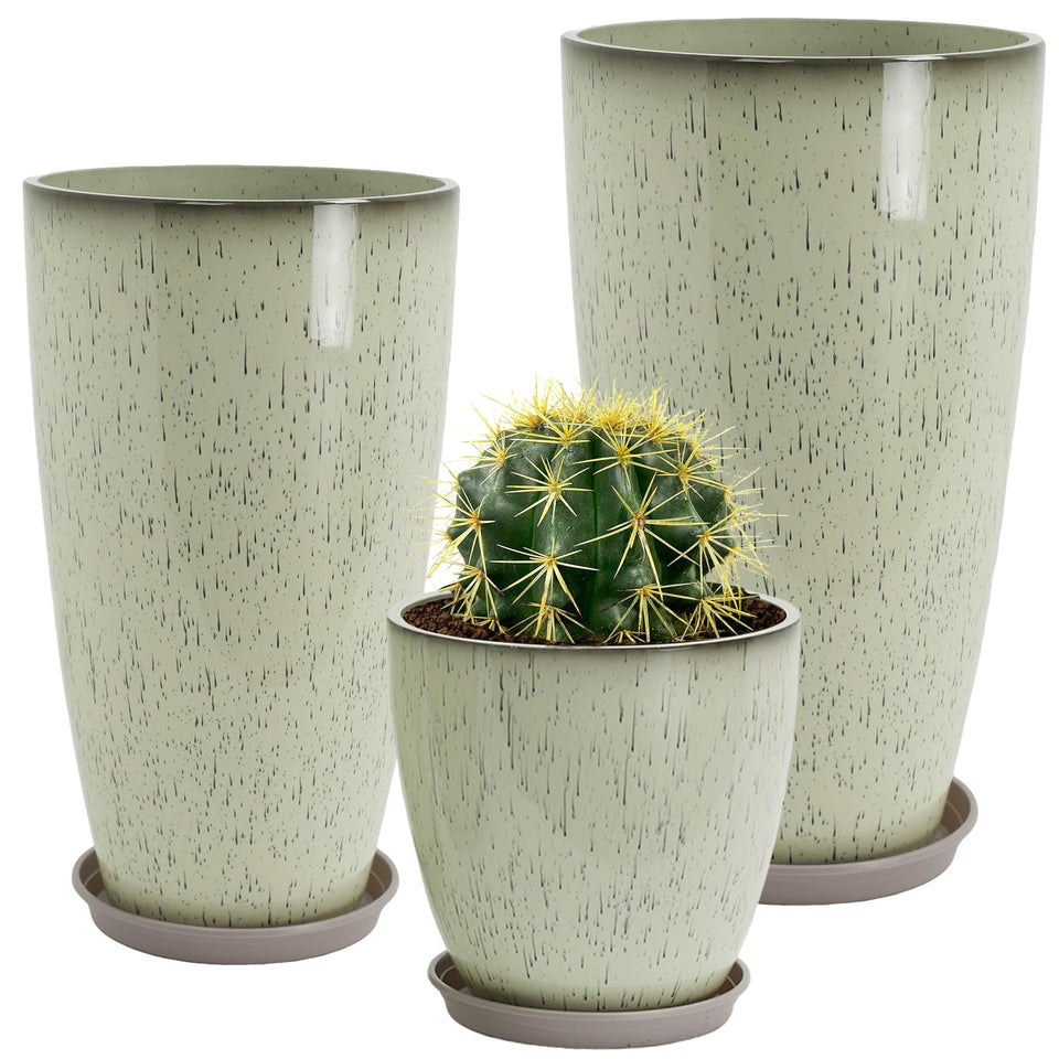 Neoaider balance planter 24-inch outdoors, showcasing sturdy, weatherproof design.