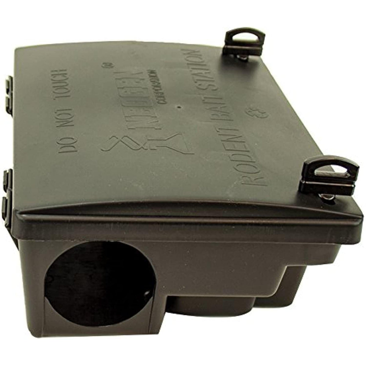 Neogen 000550 bait station front view showing secure, discreet pest protection.