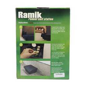 Indoor and outdoor-ready Neogen 000550 bait station in black finish.