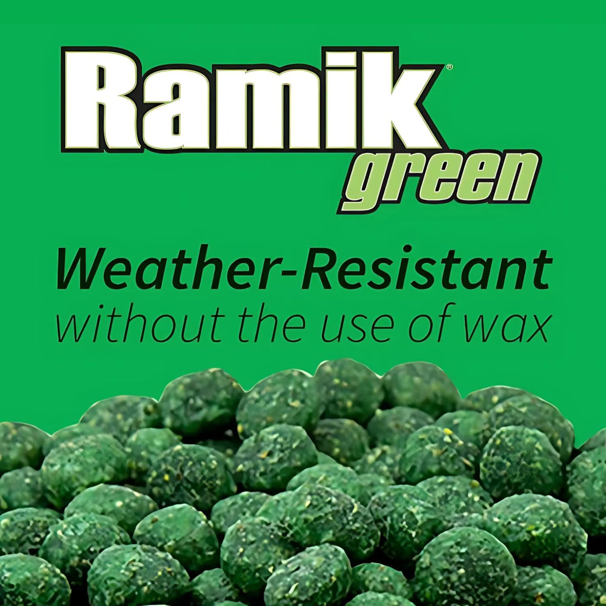 Ramik Green fish-flavored bait nuggets attract rats and mice