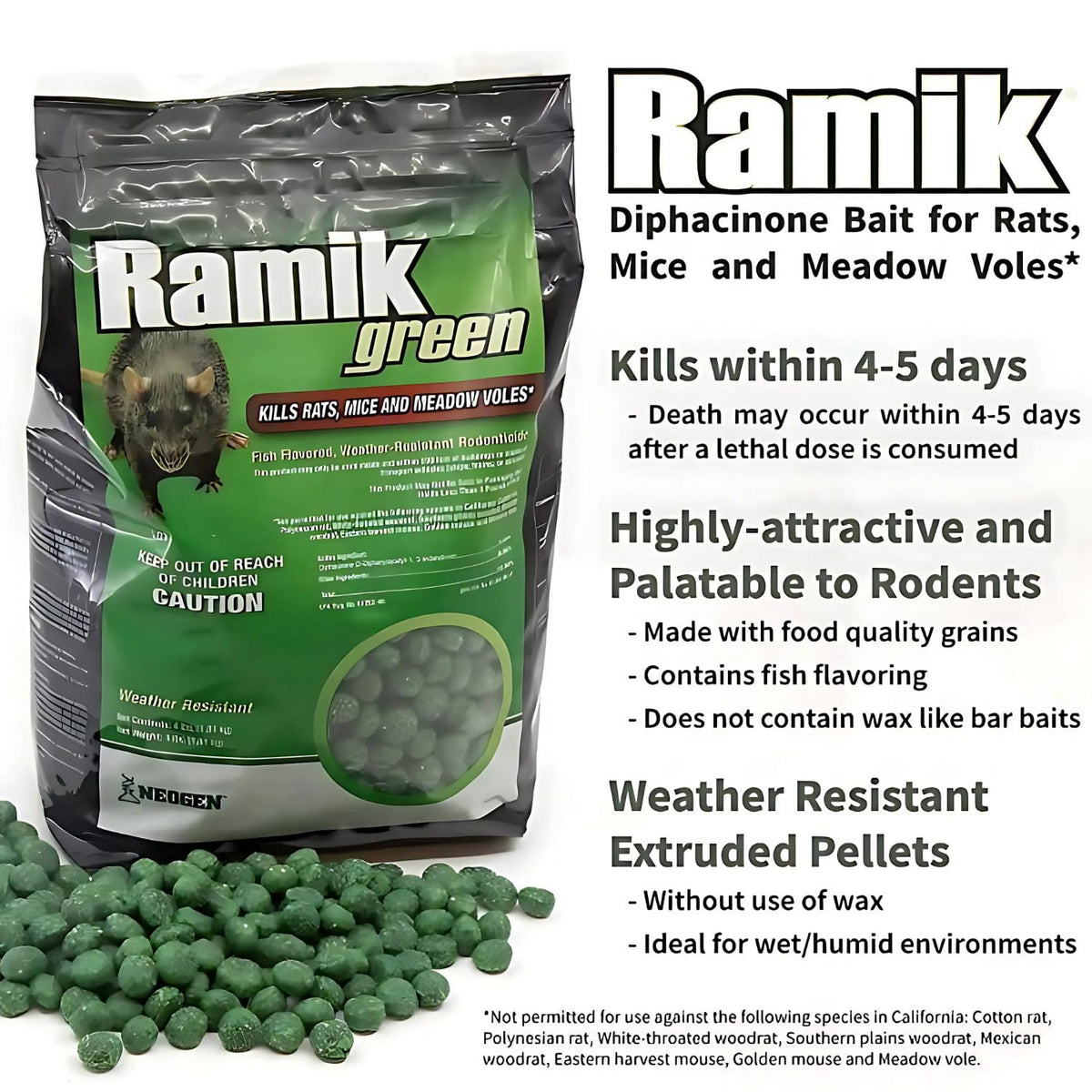 Weather-ready Ramik Green helps control in damp environments