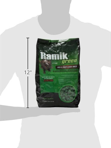 Ramik Green weather-resistant bait works indoors and outdoors