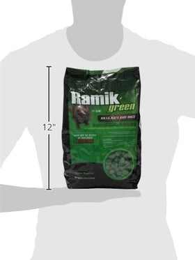 Ramik Green weather-resistant bait works indoors and outdoors