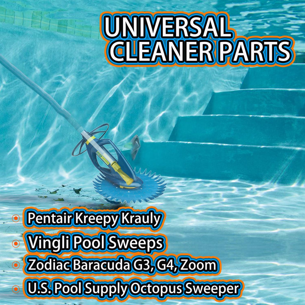 NEOHATION diaphragm fits Vingli blue1/blue2, boosting suction on all pool surfaces.