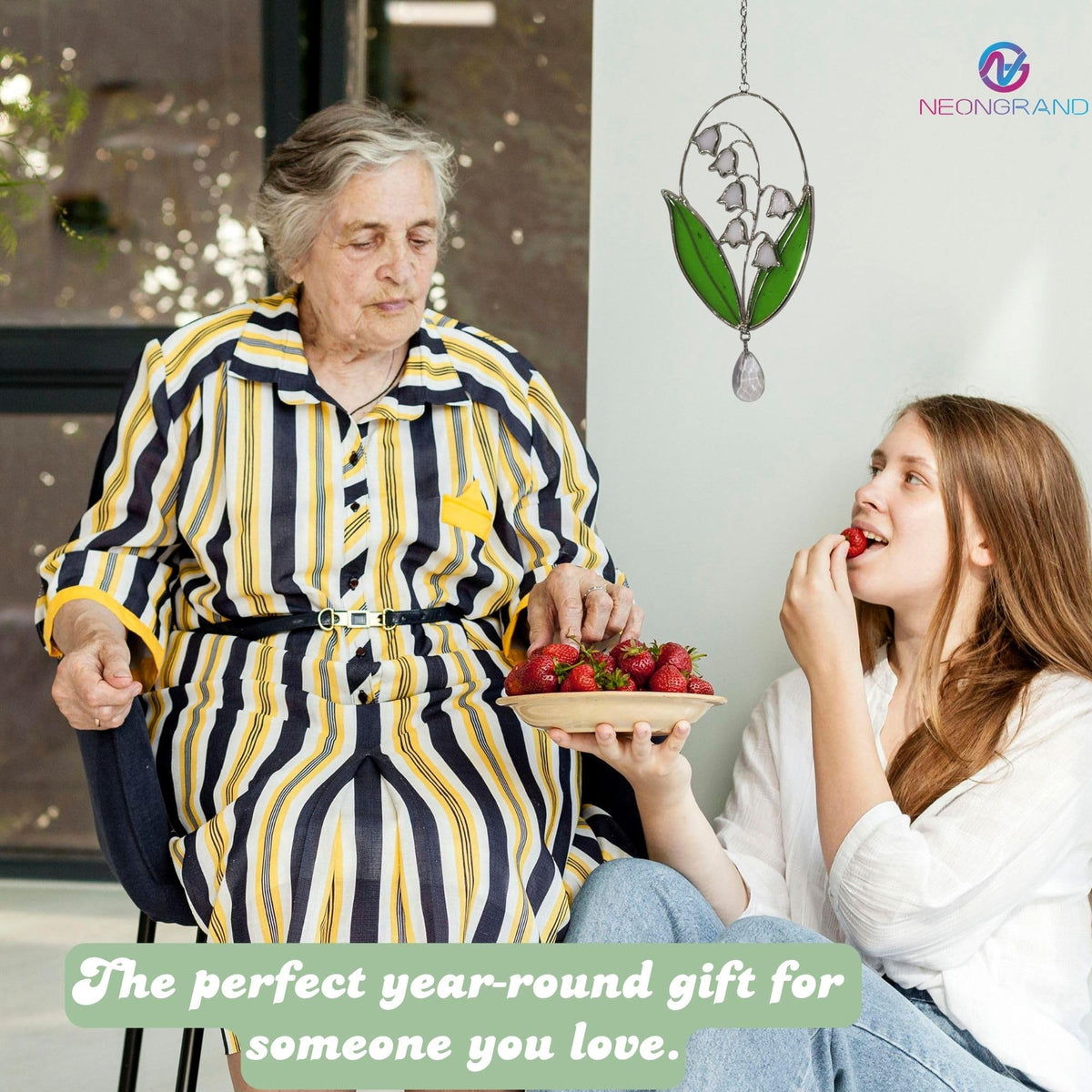 NEONGRAND Lily of the Valley suncatcher makes a thoughtful gift for mom and sister.
