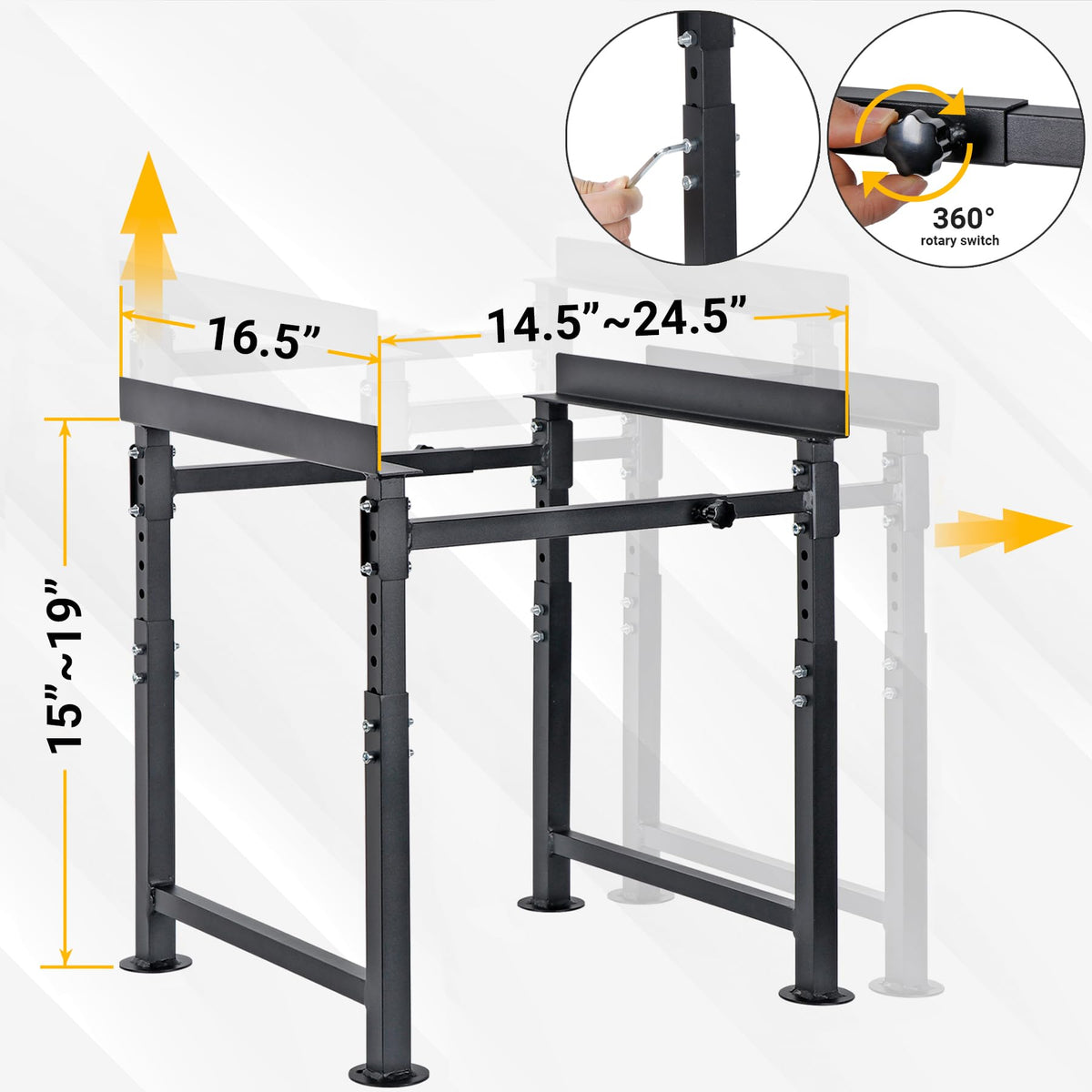 Neorexon adjustable width enables versatile hive mounting.