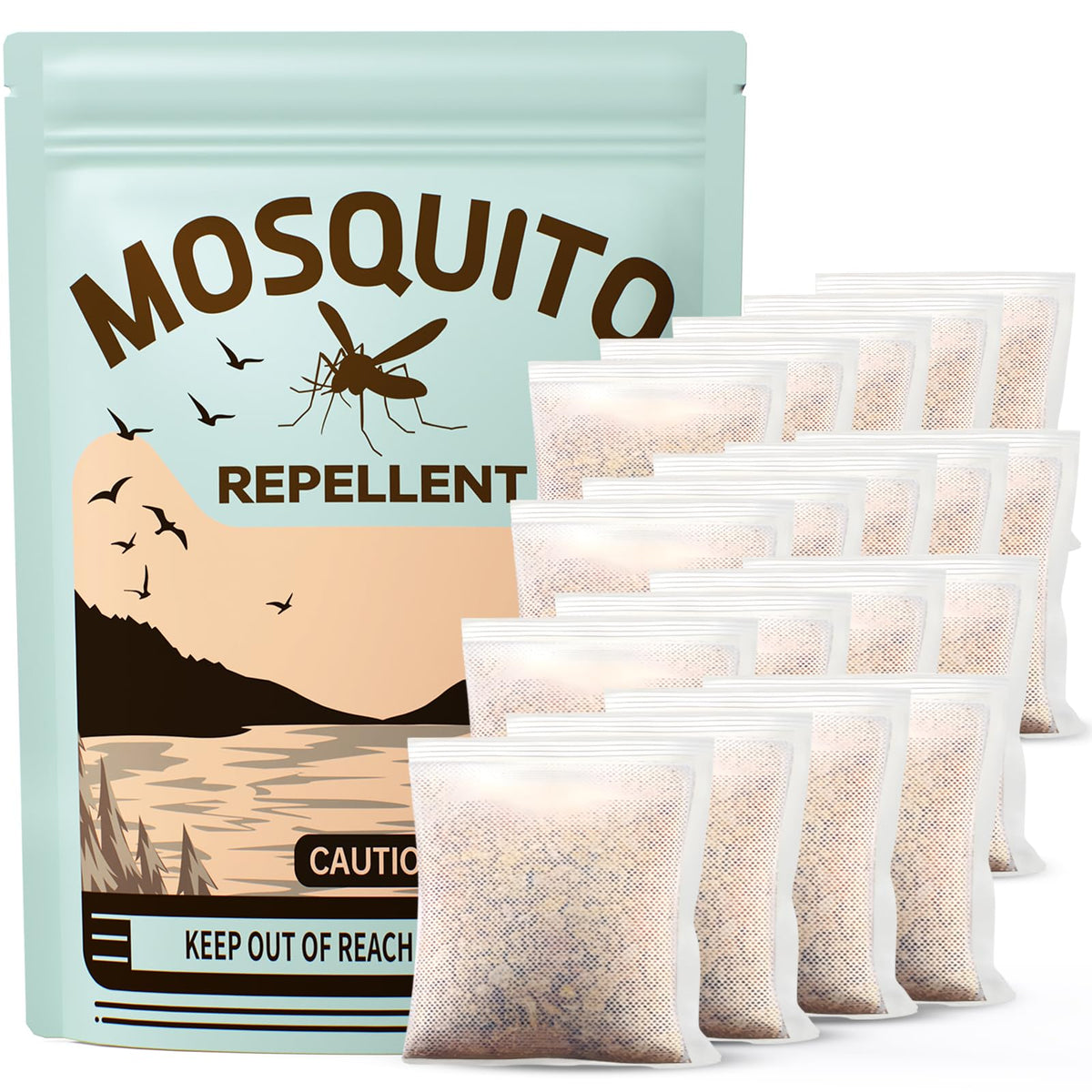 NeoVueAxis mosquito pouch on patio provides a comfortable outdoor space.