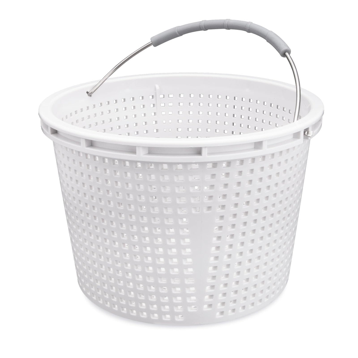 Neowah 8in pool skimmer basket top view with precise fit improves installation and performance.